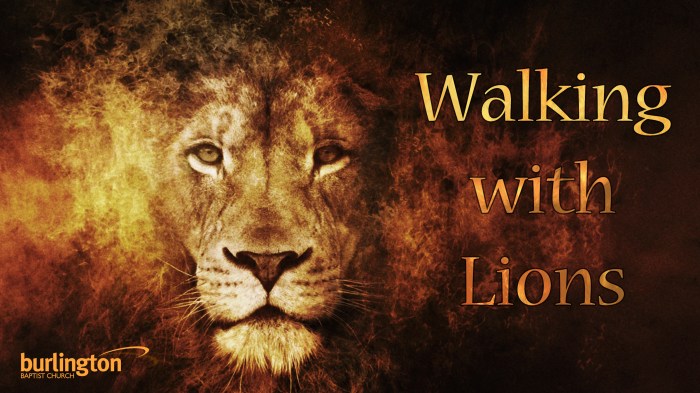 Walking with Lions